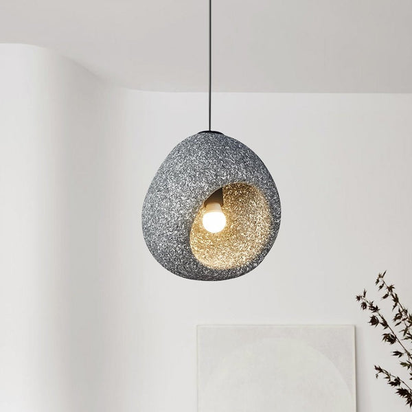 Thehouselights-Creative Cave Resin Pendant Light-Pendant-Dark Gray-