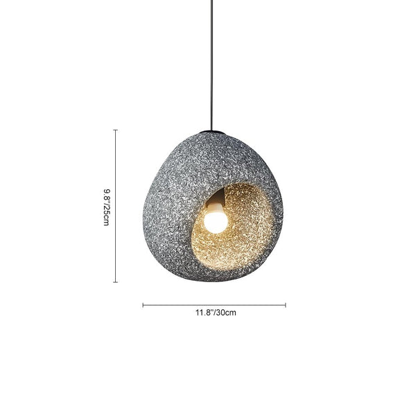 Thehouselights-Creative Cave Resin Pendant Light-Pendant-Light Red-