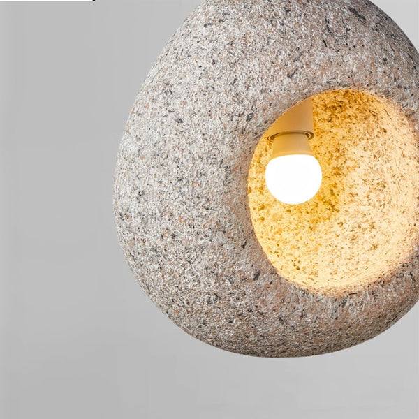 Thehouselights-Creative Cave Resin Pendant Light-Pendant-Light Red-