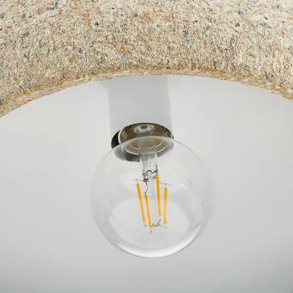 Thehouselights-Creative Ceramic Oval Pendant Light-Pendant-Yellow-