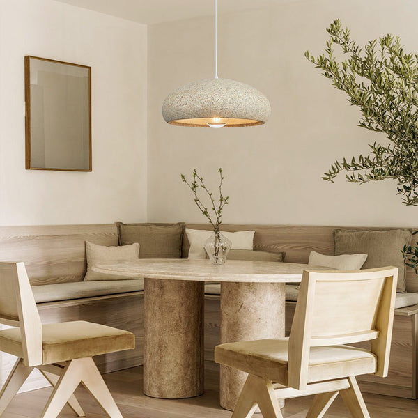 Thehouselights-Creative Ceramic Oval Pendant Light-Pendant-Yellow-