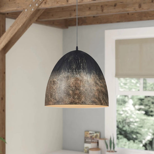Thehouselights-Creative Handmade Gradient Wabi Sabi Pendant Light-Pendant-Black-