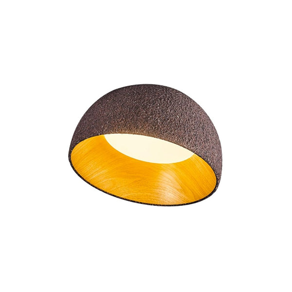 Thehouselights-Creative Recessed Dome LED Flush Mount Ceiling Light-Ceiling Light-Light Red-