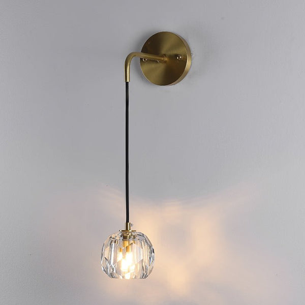 Thehouselights-Crystal 1-light Mini Wall Sconce-Wall Lights--