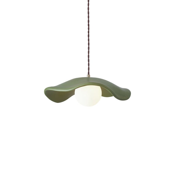 Thehouselights-Curved Hat-Shade Pendant Light-Pendant-Orange-