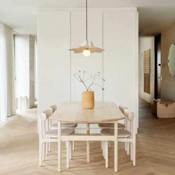 Thehouselights-Designer Fluted Shade Pendant Lighting-Pendant-Beige-