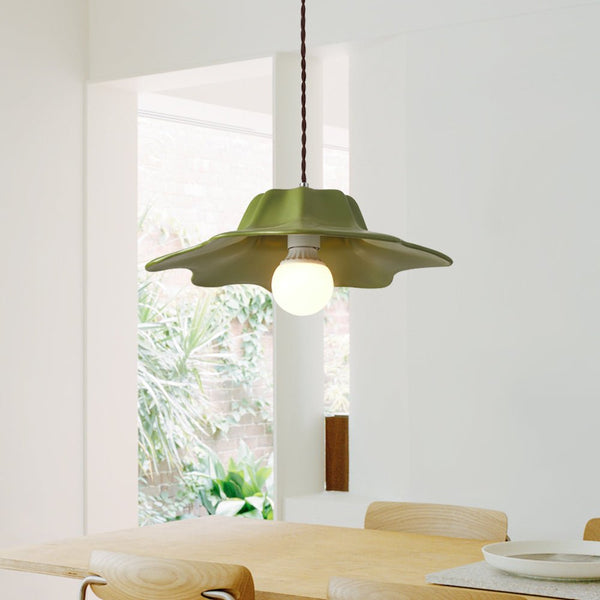 Thehouselights-Designer Fluted Shade Pendant Lighting-Pendant-Green-