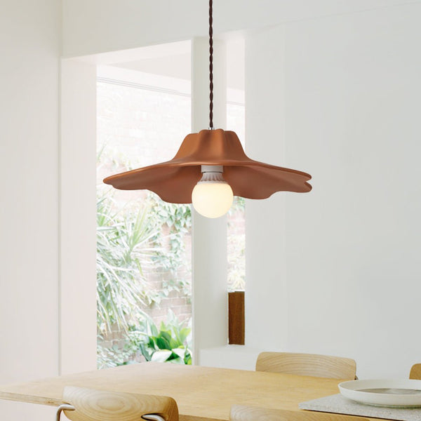 Thehouselights-Designer Fluted Shade Pendant Lighting-Pendant-Orange-