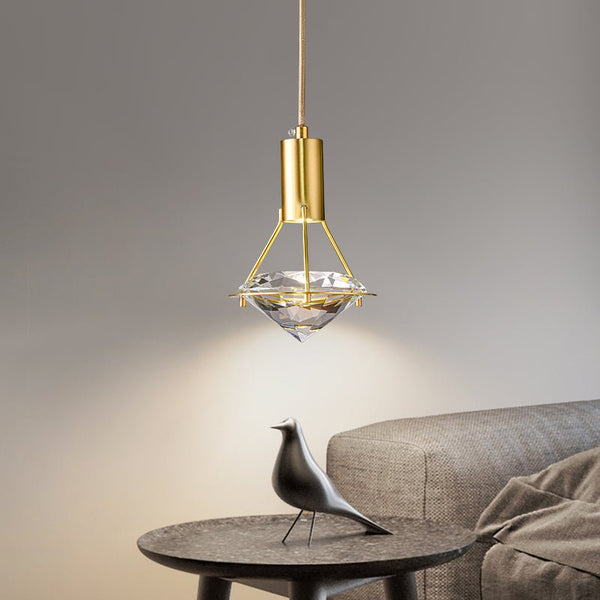 Thehouselights-Diamond Crystal Pendant Light-Pendant--