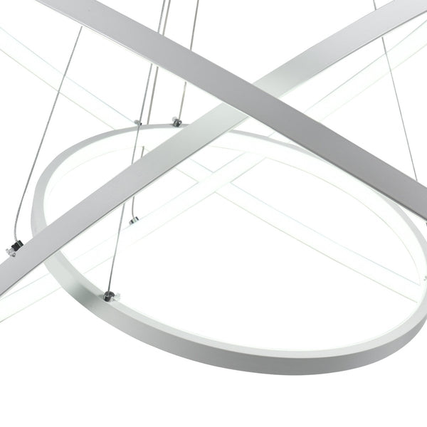 Thehouselights-Dimmable LED Three-Ring Chandelier-Chandelier--