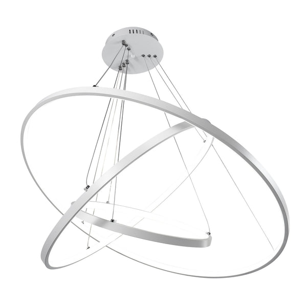 Thehouselights-Dimmable LED Three-Ring Chandelier-Chandelier--