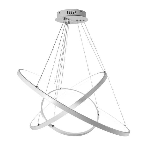 Thehouselights-Dimmable LED Three-Ring Chandelier-Chandelier--