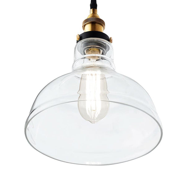Thehouselights-Dome Clear Glass Pendant Light-Pendant--