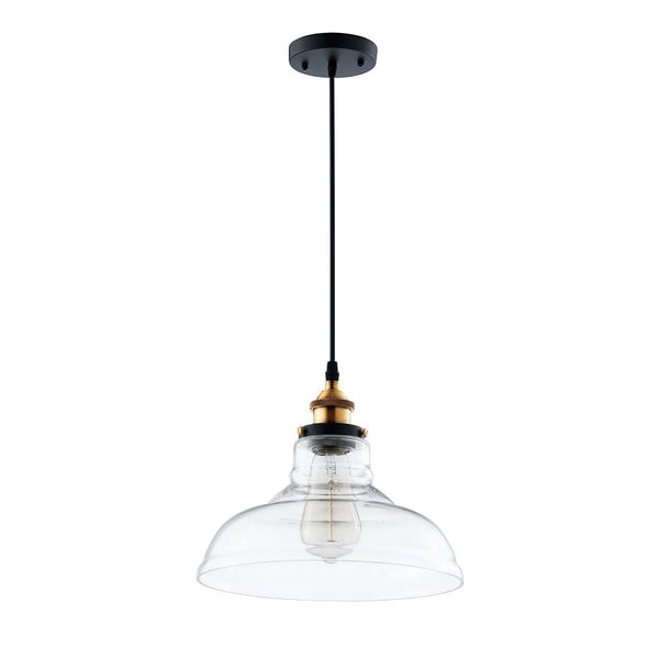 Thehouselights-Dome Clear Glass Pendant Light-Pendant--