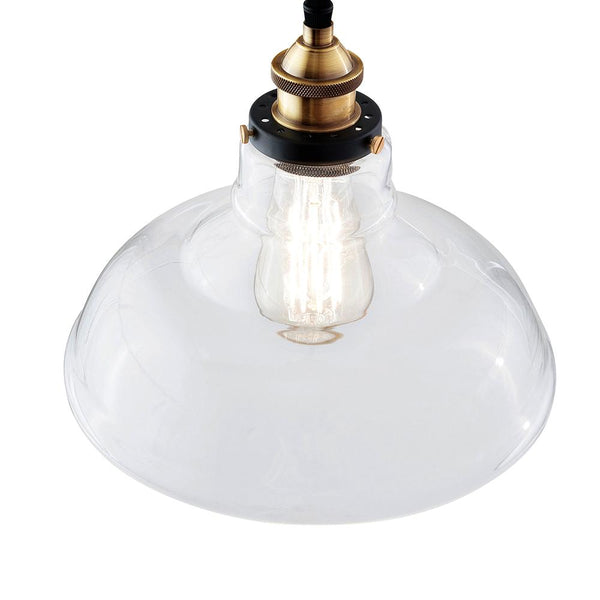Thehouselights-Dome Clear Glass Pendant Light-Pendant--