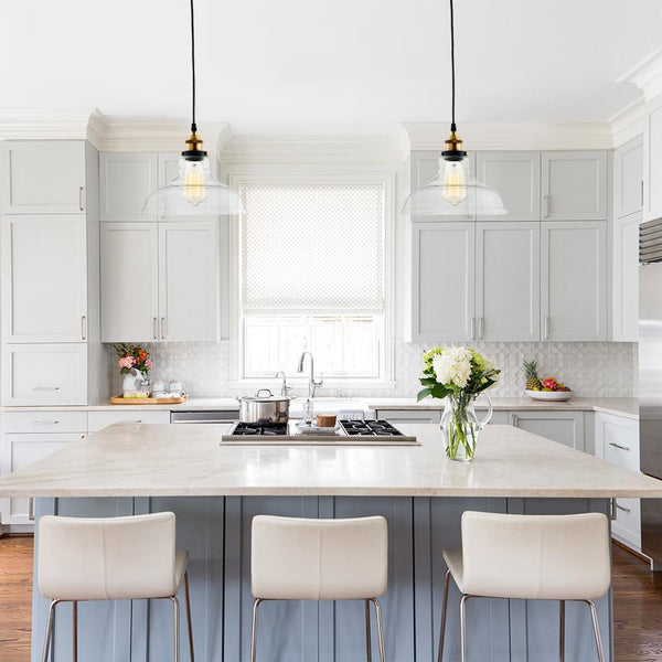 Thehouselights-Dome Clear Glass Pendant Light-Pendant--