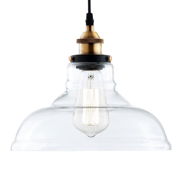 Thehouselights-Dome Clear Glass Pendant Light-Pendant--