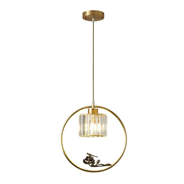 Thehouselights-Dragonfly Circle Pendant Lighting-Pendant--