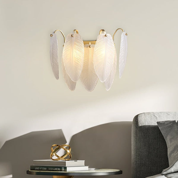 Thehouselights-Feather-shaped Wall Sconce-Wall Lights--