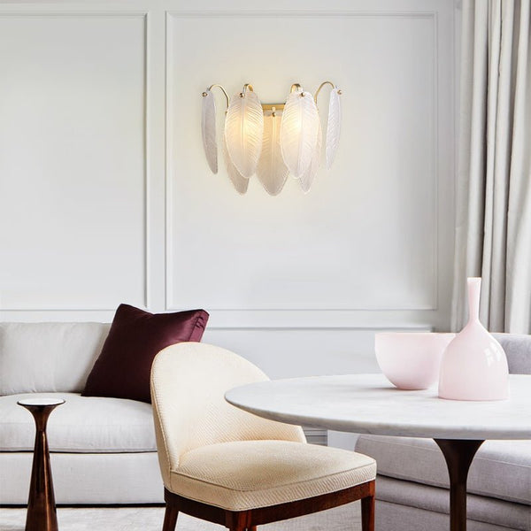 Thehouselights-Feather-shaped Wall Sconce-Wall Lights--