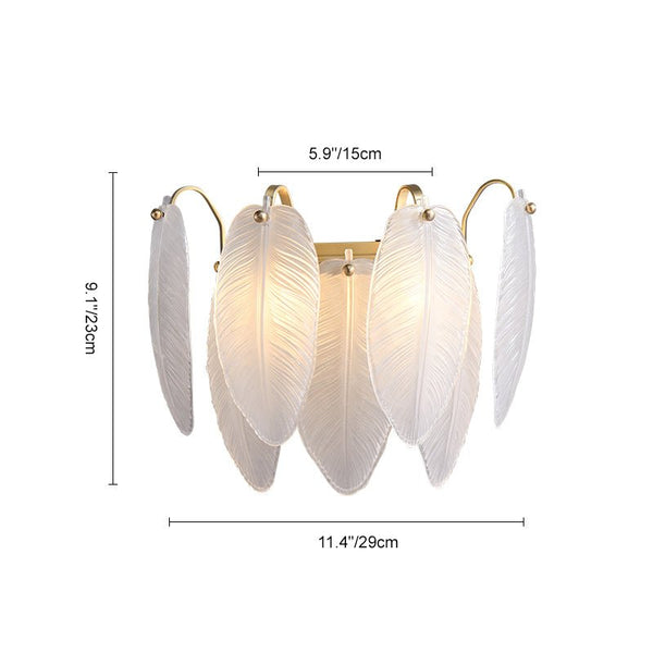 Thehouselights-Feather-shaped Wall Sconce-Wall Lights--