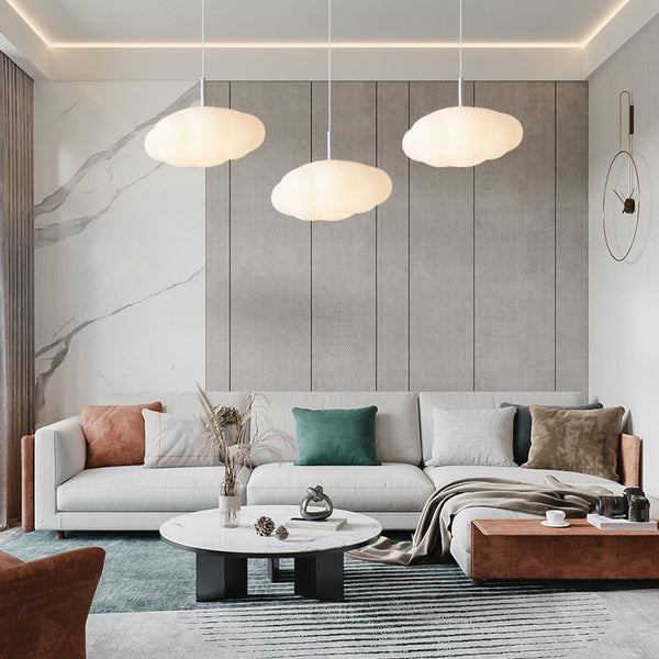 Thehouselights-Fluffy Cloud LED Pendant Lighting for Kids-Pendant--