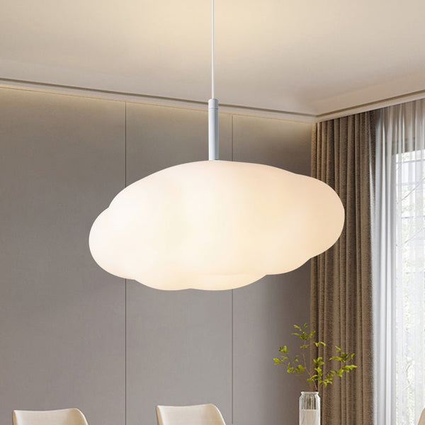Thehouselights-Fluffy Cloud LED Pendant Lighting for Kids-Pendant--