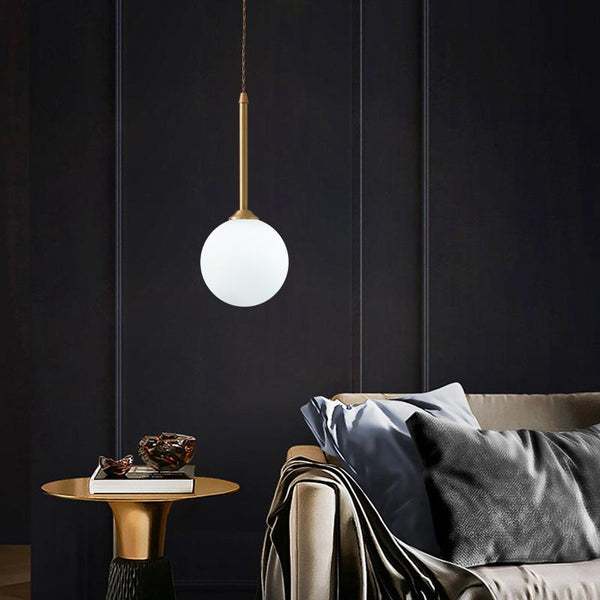 Thehouselights-Geometric Opal Globe Pendant Lighting-Pendant--