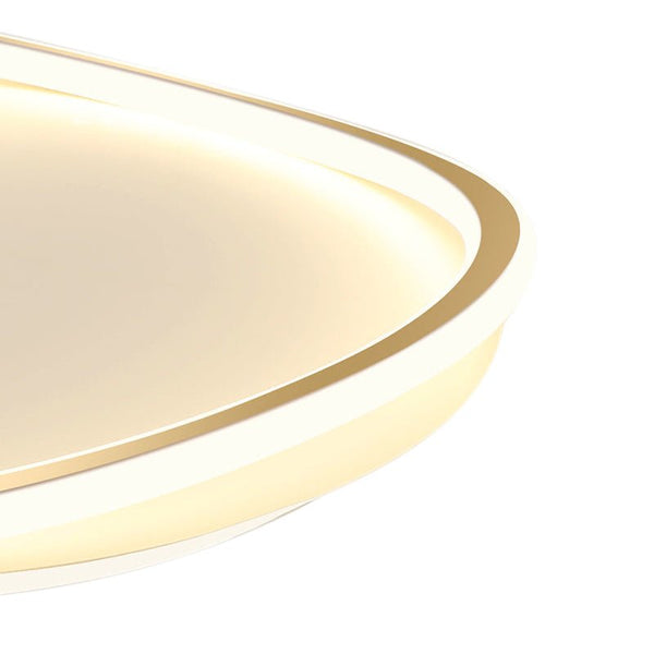 Thehouselights-Geometric Round LED Flush Mount in Warm White-Ceiling Light--