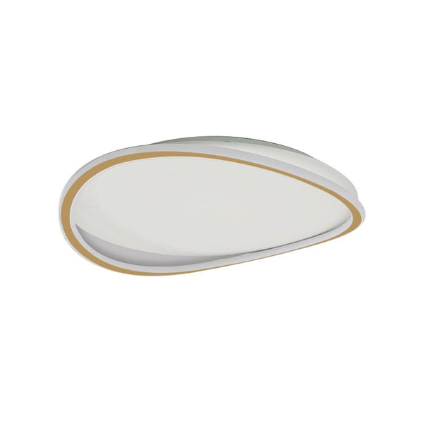 Thehouselights-Geometric Round LED Flush Mount in Warm White-Ceiling Light--