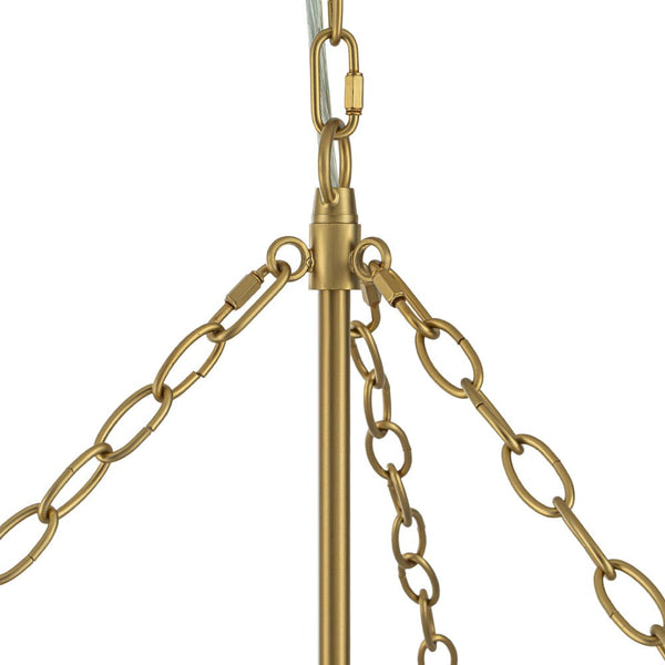 Thehouselights-Glam Luxury Large Cluster Grape Ribbed Glass Bubble Entry Chandelier-Chandelier-Brass-