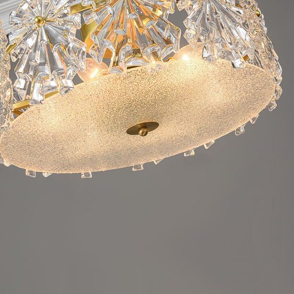 Thehouselights-Glam Sparkle Flush Mount-Ceiling Light--