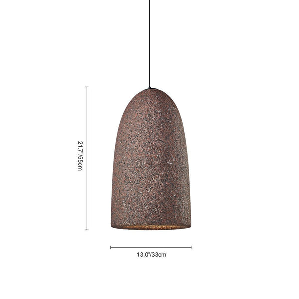 Thehouselights-Handmade Bullet Bell Pendant Light-Pendant-Dark Grey-