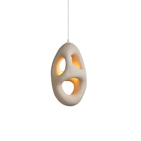 Thehouselights-Handmade Cave Shaped Polystyrene Pendant Light-Pendant-3-Lt-