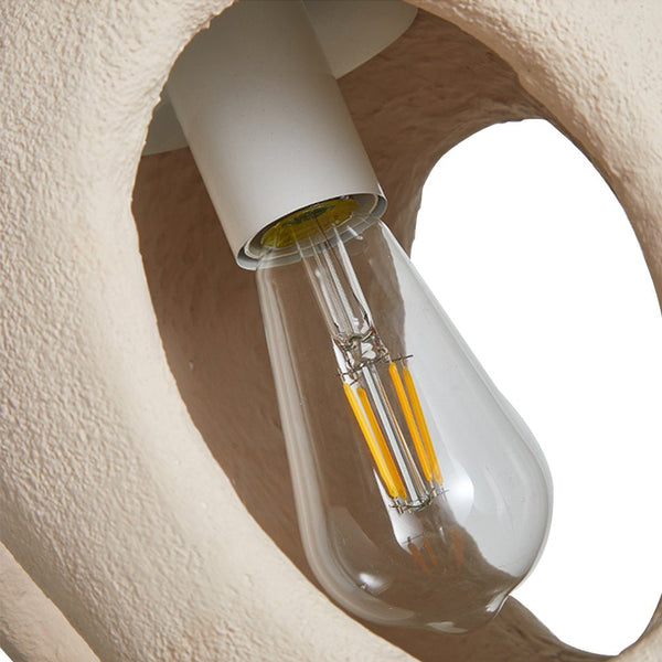 Thehouselights-Handmade Cave Shaped Polystyrene Pendant Light-Pendant-3-Lt-