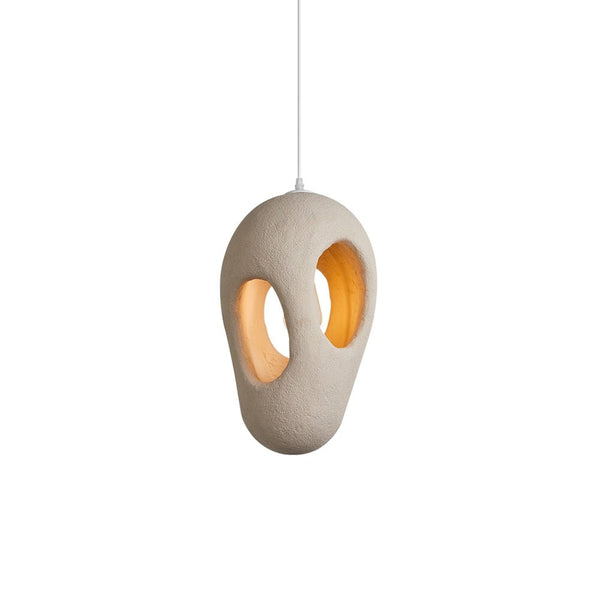 Thehouselights-Handmade Cave Shaped Polystyrene Pendant Light-Pendant-3-Lt-