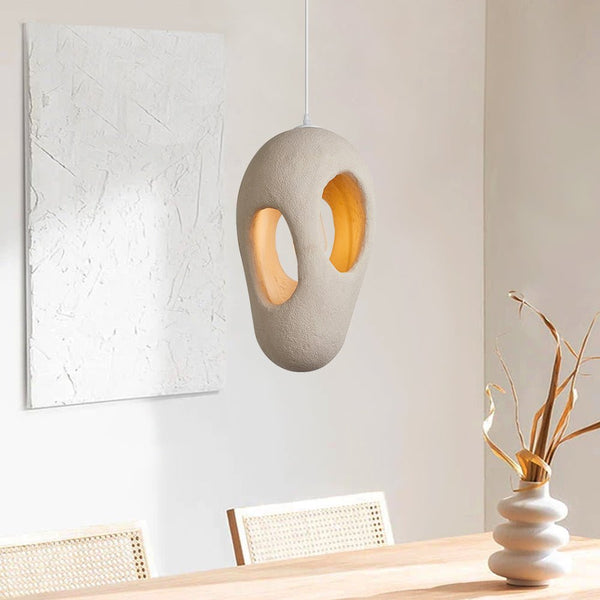 Thehouselights-Handmade Cave Shaped Polystyrene Pendant Light-Pendant-A-