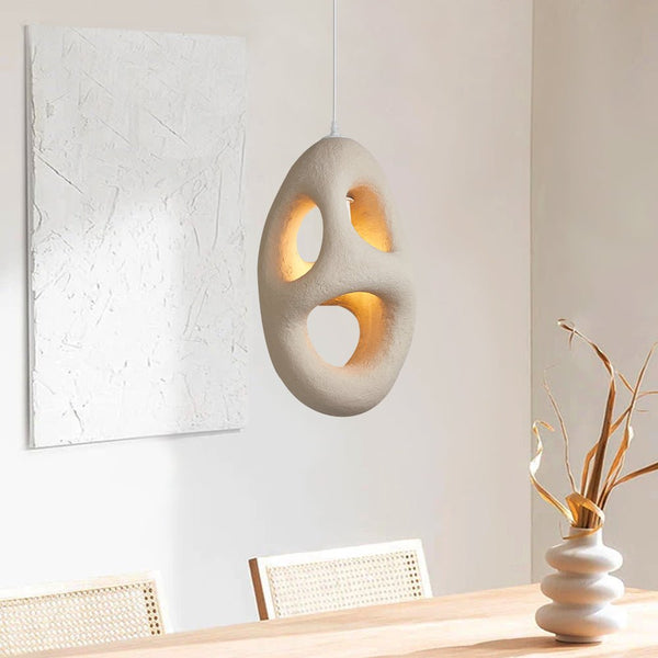 Thehouselights-Handmade Cave Shaped Polystyrene Pendant Light-Pendant-B-