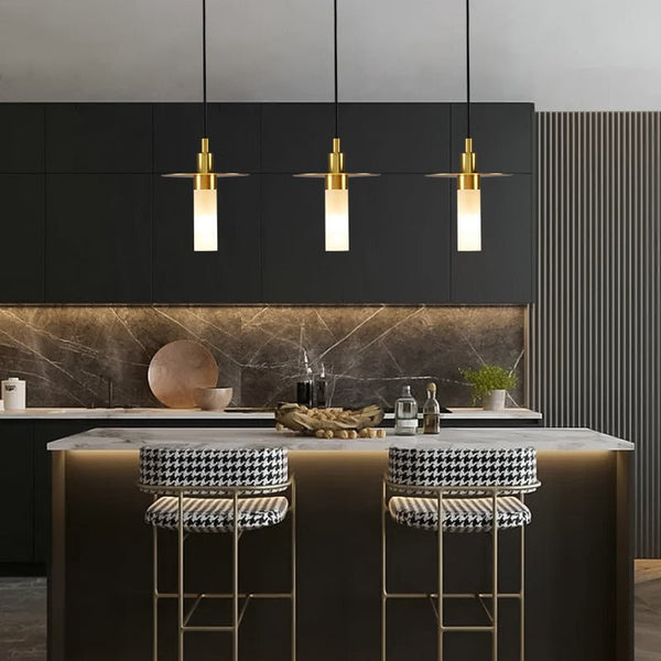 Thehouselights-Hat Plate Shape Pendant Light-Pendant--