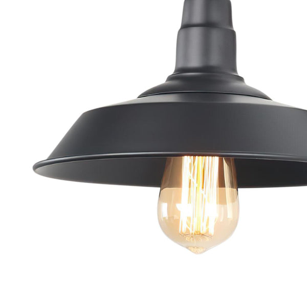 Thehouselights-Industrial Black Single Sconce Light-Wall Lights--