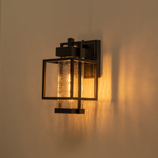 Thehouselights-IP23 Hammer Cage Outdoor Wall Sconce-Wall Lights-2 Pack-