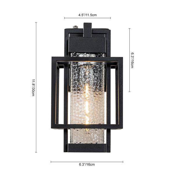 Thehouselights-IP23 Hammer Cage Outdoor Wall Sconce-Wall Lights-2 Pack-