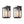 Thehouselights-IP23 Striped Glass Lantern Outdoor Wall Sconce-Wall Lights-2 Pack-