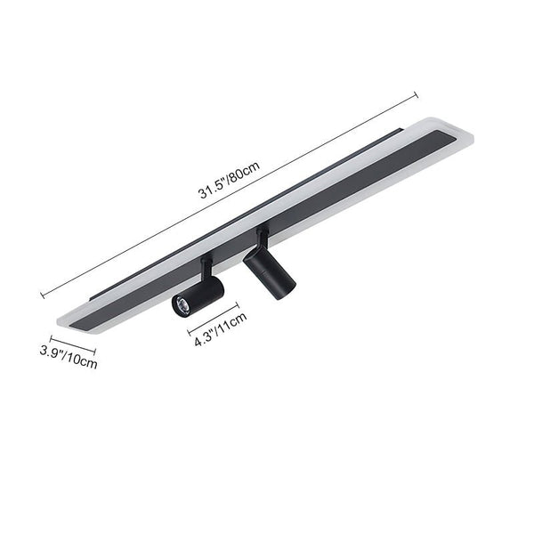Thehouselights-LED Black Spot Light Track Light Ceiling Light-Ceiling Light--