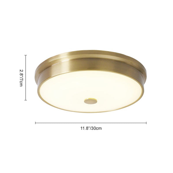 Thehouselights-LED Gold Glass Flush Mount Ceiling Lights-Ceiling Light--