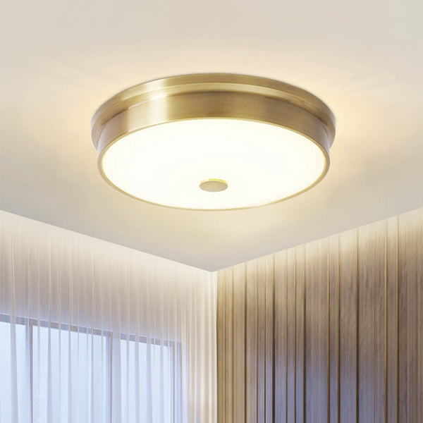 Thehouselights-LED Gold Glass Flush Mount Ceiling Lights-Ceiling Light--