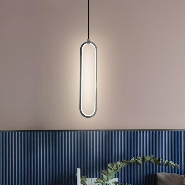 Thehouselights-LED Oval Ring Pendant Light-Pendant--