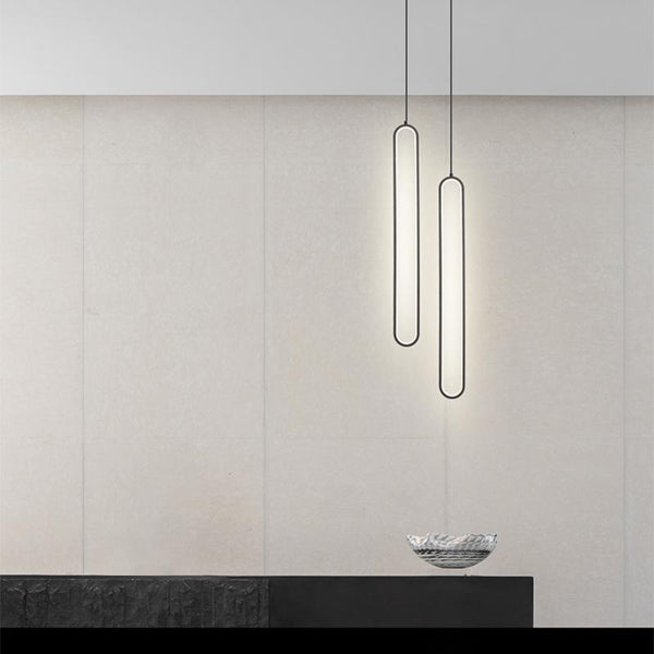 Thehouselights-LED Oval Ring Pendant Light-Pendant--