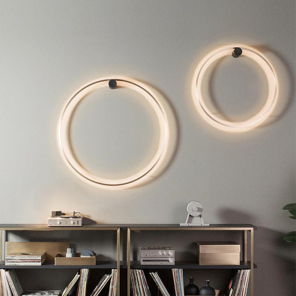 Thehouselights-LED Round Circle Ring Wall Sconce-Wall Lights--