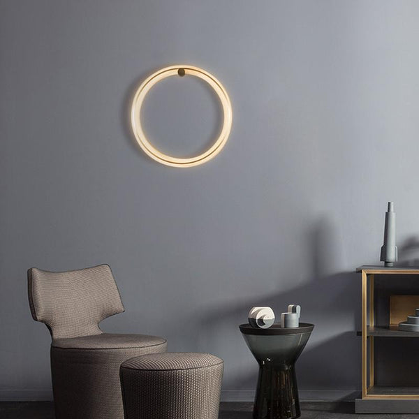 Thehouselights-LED Round Circle Ring Wall Sconce-Wall Lights--